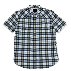 LUCKY BRAND Saturday Stretch, Slim Fit, Short Sleeve Button Down, Size L